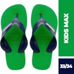Chinelo Havaianas Kids Max Azul 33/34