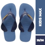Chinelo Havaianas Kids Max Azul Marinho 35/36