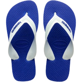Chinelo Havaianas Kids Max Azul Naval/Branco 27/28