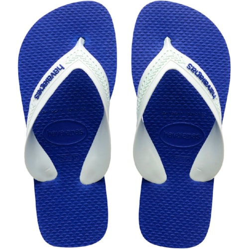 Chinelo Havaianas Kids Max Azul Naval/Branco 31/32