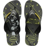 Chinelo Havaianas Kids Max Heróis Preto Amarelo 27/28