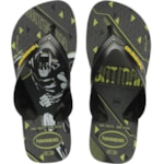 Chinelo Havaianas Kids Max Heróis Preto Amarelo 35/36