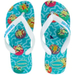 Chinelo Havaianas Kids Minions Azul/Branco 23/24