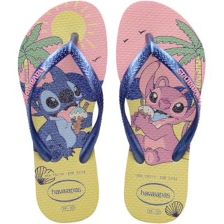 Chinelo Havaianas Kids Slim Disney Buttercream 29/30