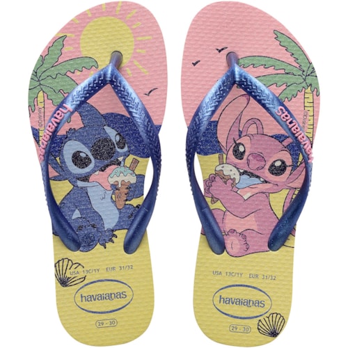 Chinelo Havaianas Kids Slim Disney Buttercream 29/30