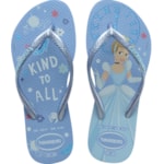 Chinelo Havaianas Kids Slim Princess Azul Water 25/26
