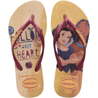 Chinelo Havaianas Kids Slim Princess Dourado 29/30