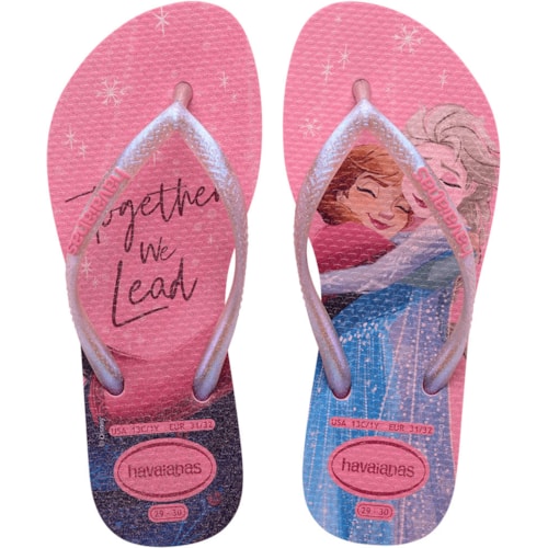 Chinelo Havaianas Kids Slim Princess Lemonade 31/32