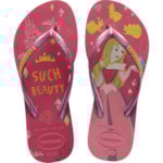 Chinelo Havaianas Kids Slim Princess Rosa Cristal 33/34