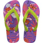 Chinelo Havaianas Kids Top Fashion Lilas/Verde Lima 37/38