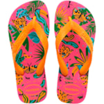 Chinelo Havaianas Kids Top Fashion Rosa/Amarelo 27/28