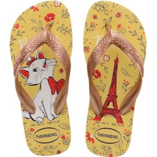 Chinelo Havaianas Kids Top Marie Amarelo 33/34