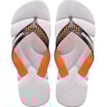 Chinelo Havaianas Power Branco e Laranja 2.0 - 37/38