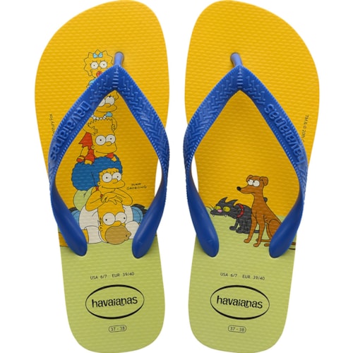 Chinelo Havaianas Simpsons Amarelo 35/36