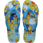 Chinelo Havaianas Simpsons Turquesa 43/44