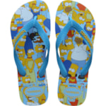 Chinelo Havaianas Simpsons Turquesa 45/46