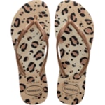 Chinelo Havaianas Slim Animals Bege 33/34