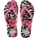 Chinelo Havaianas Slim Animals Branca 33/34