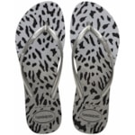 Chinelo Havaianas Slim Animals Cinza 33/34