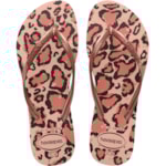 Chinelo Havaianas Slim Animals Rosa 33/34
