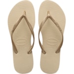 Chinelo Havaianas Slim Areia e Dourado 41/42