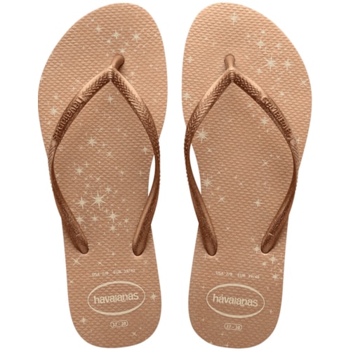 Chinelo Havaianas Slim Bege Palha 39/40