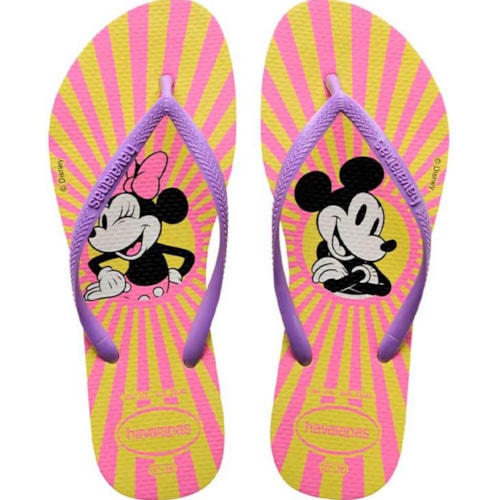 Chinelo Havaianas Slim Disney Amarelo Pixel 37/38