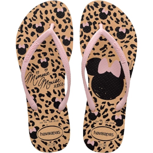 Chinelo Havaianas Slim Disney Dourado 39/40