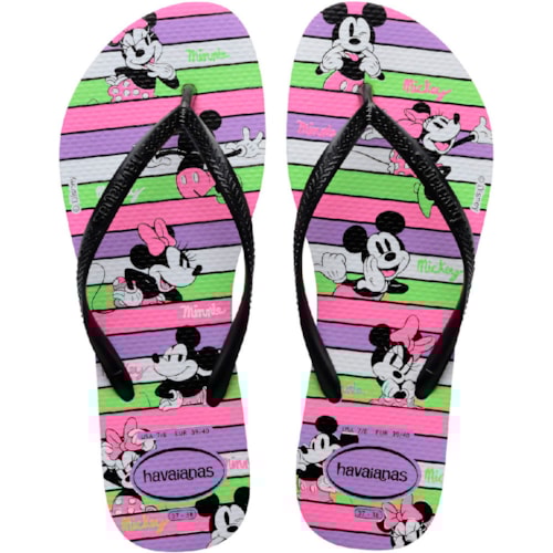 Chinelo Havaianas Slim Disney Roxo Prisma 37/38