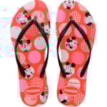 Chinelo Havaianas Slim Disney Vermelho Crush 33/34