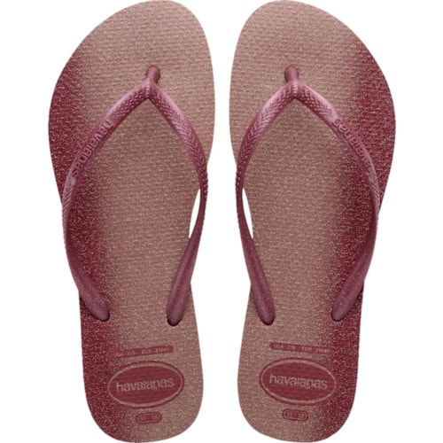 Chinelo Havaianas Slim Gloss Amaranto 33/34