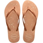 Chinelo Havaianas Slim Gloss Bege Palha 37/38