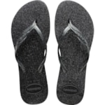 Chinelo Havaianas Slim Gloss Cinza/Cinza 39/40