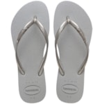 Chinelo Havaianas Slim Gloss Cinza/Cinza Gelo 33/34