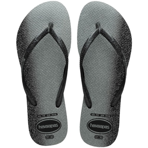 Chinelo Havaianas Slim Gloss Preto/Preto 33/34