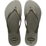 Chinelo Havaianas Slim Gloss Verde Musgo 39/40