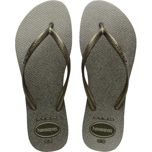 Chinelo Havaianas Slim Gloss Verde Musgo 39/40