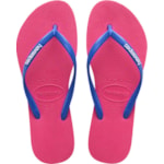 Chinelo Havaianas Slim Logo Pop Up Pink Eletric 33/34