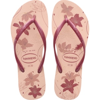 Chinelo Havaianas Slim Ogrananic Rosa/Rose Gold 35/36