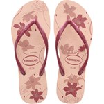 Chinelo Havaianas Slim Ogrananic Rosa/Rose Gold 37/38