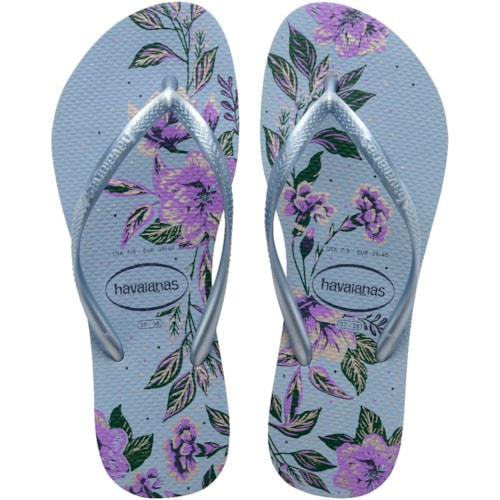 Chinelo Havaianas Slim Organic Azul 39/40