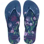 Chinelo Havaianas Slim Organic Azul Comfy 37/38