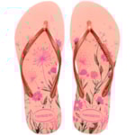 Chinelo Havaianas Slim Organic Rosa Ballet/Dourado 33/34