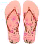 Chinelo Havaianas Slim Organic Rosa Ballet/Dourado 35/36