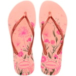 Chinelo Havaianas Slim Organic Rosa Ballet/Dourado 35/36