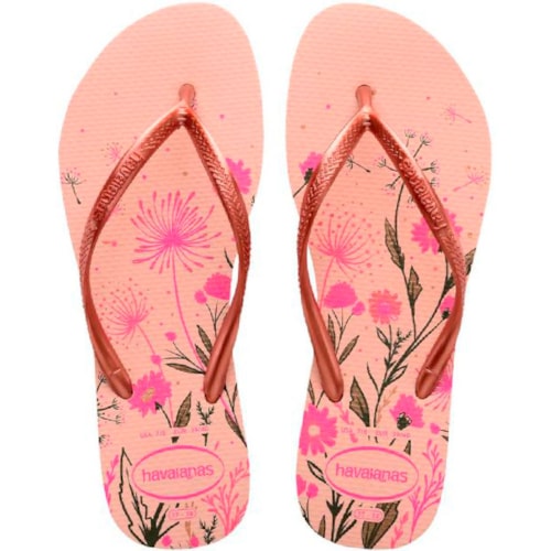 Chinelo Havaianas Slim Organic Rosa Ballet/Dourado 39/40