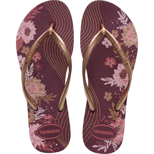Chinelo Havaianas Slim Organic Terra Roxa 35/36