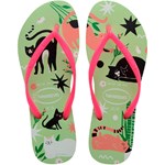 Chinelo Havaianas Slim Pets Citronela 35/36