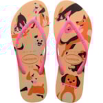 Chinelo Havaianas Slim Pets Dourado 33/34