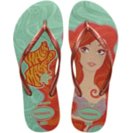 Chinelo Havaianas Slim Princesas Argila 35/36